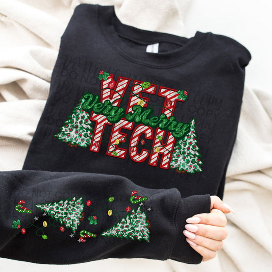 Very Merry Vet Tech Crewneck Sweatshirt