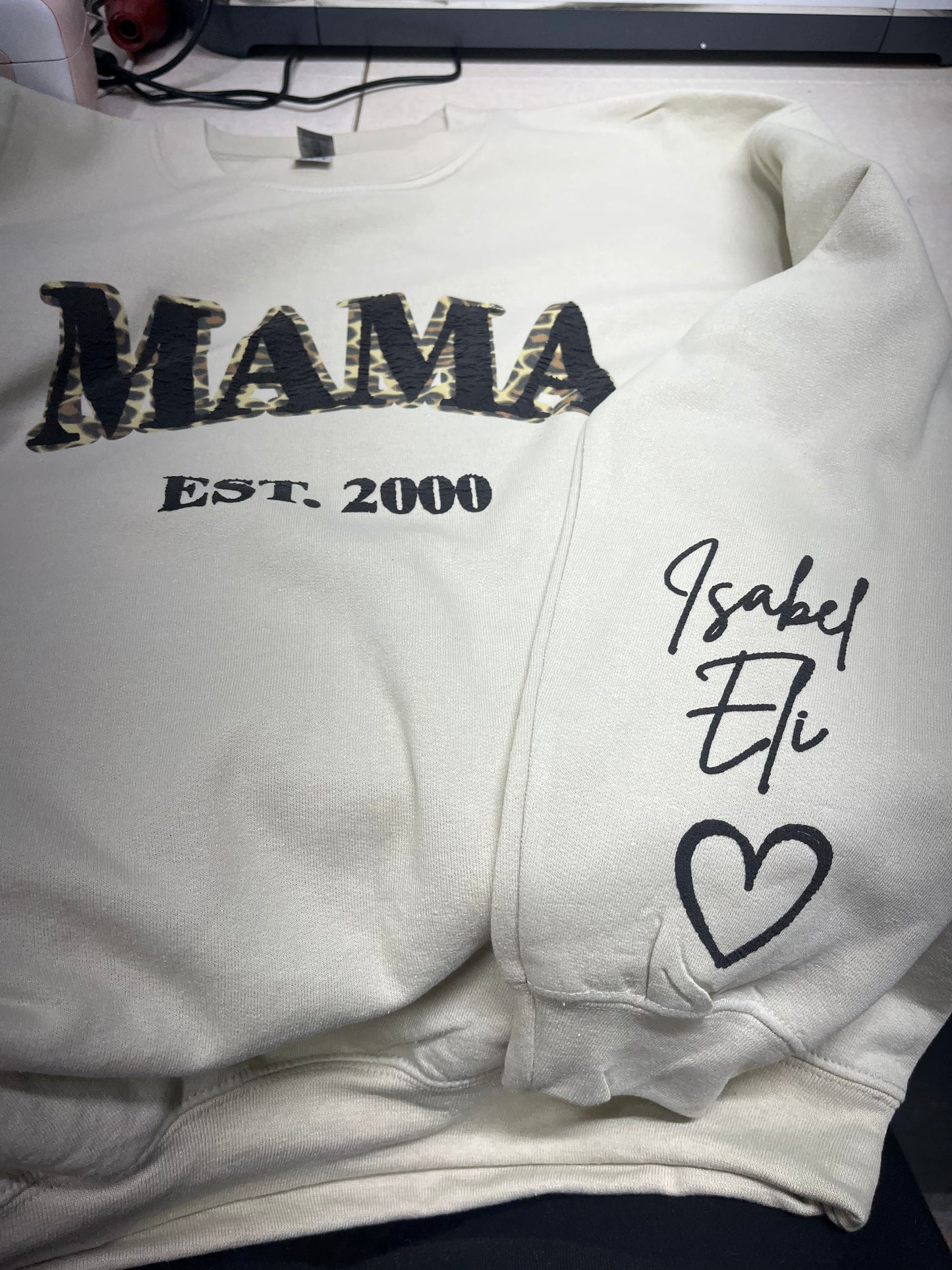 Mama Puff Personalized Crewneck Sweatshirt