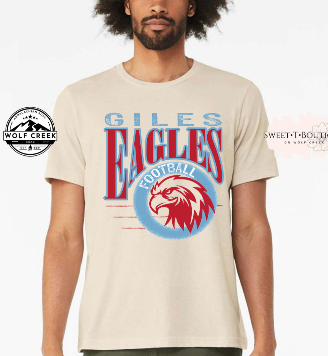 Giles Eagles Foltball Sweet Tee