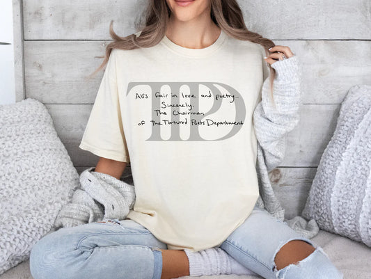 All’s Fair In Love And Poetry (Tortured Poets Department) Crewneck Sweatshirt Or Tshirt