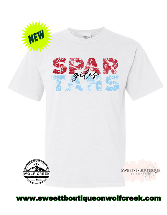 Giles Spartans Chalk Writing Sweet T