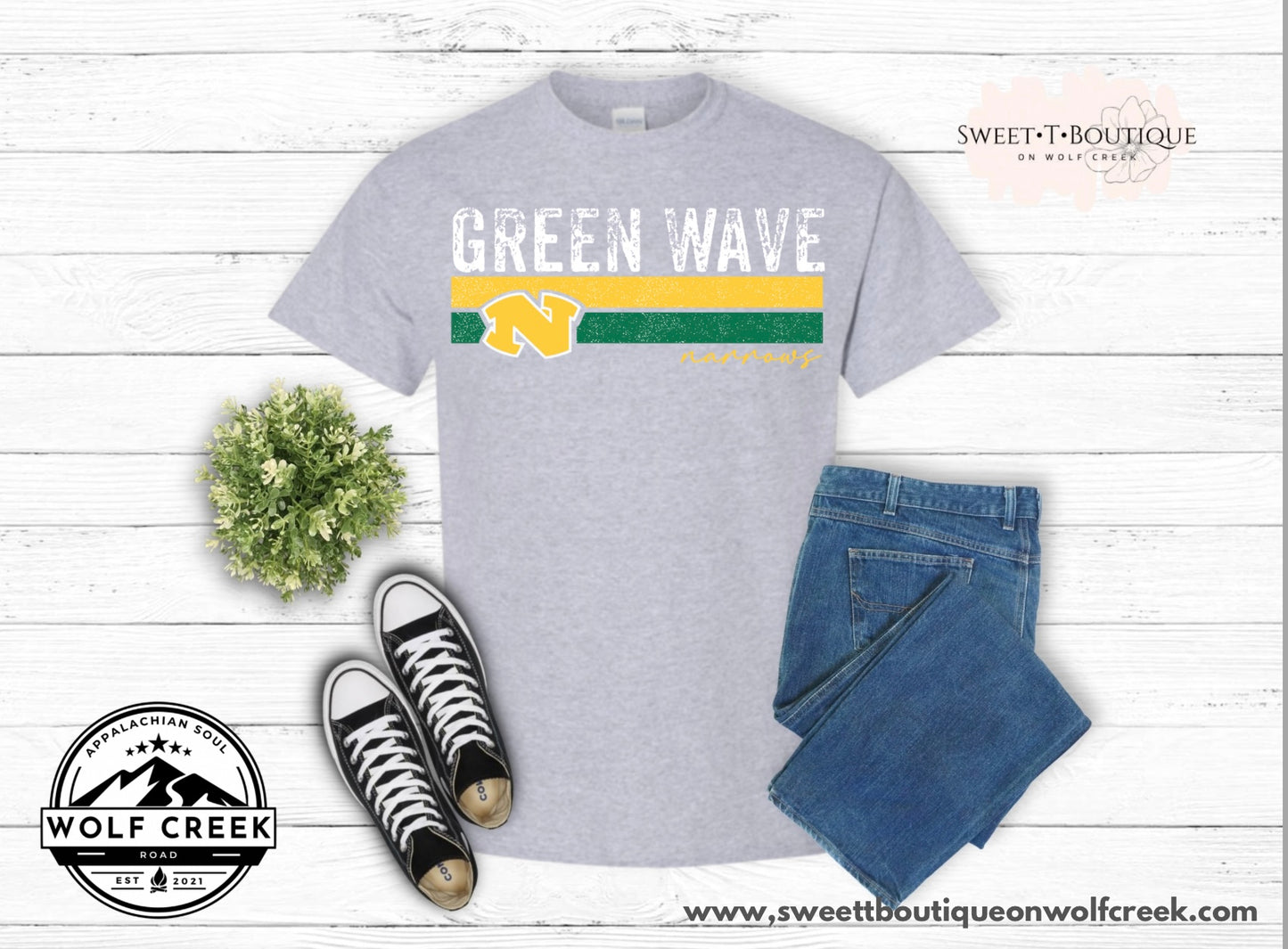 Narrows Green Wave Varsity Sweet T