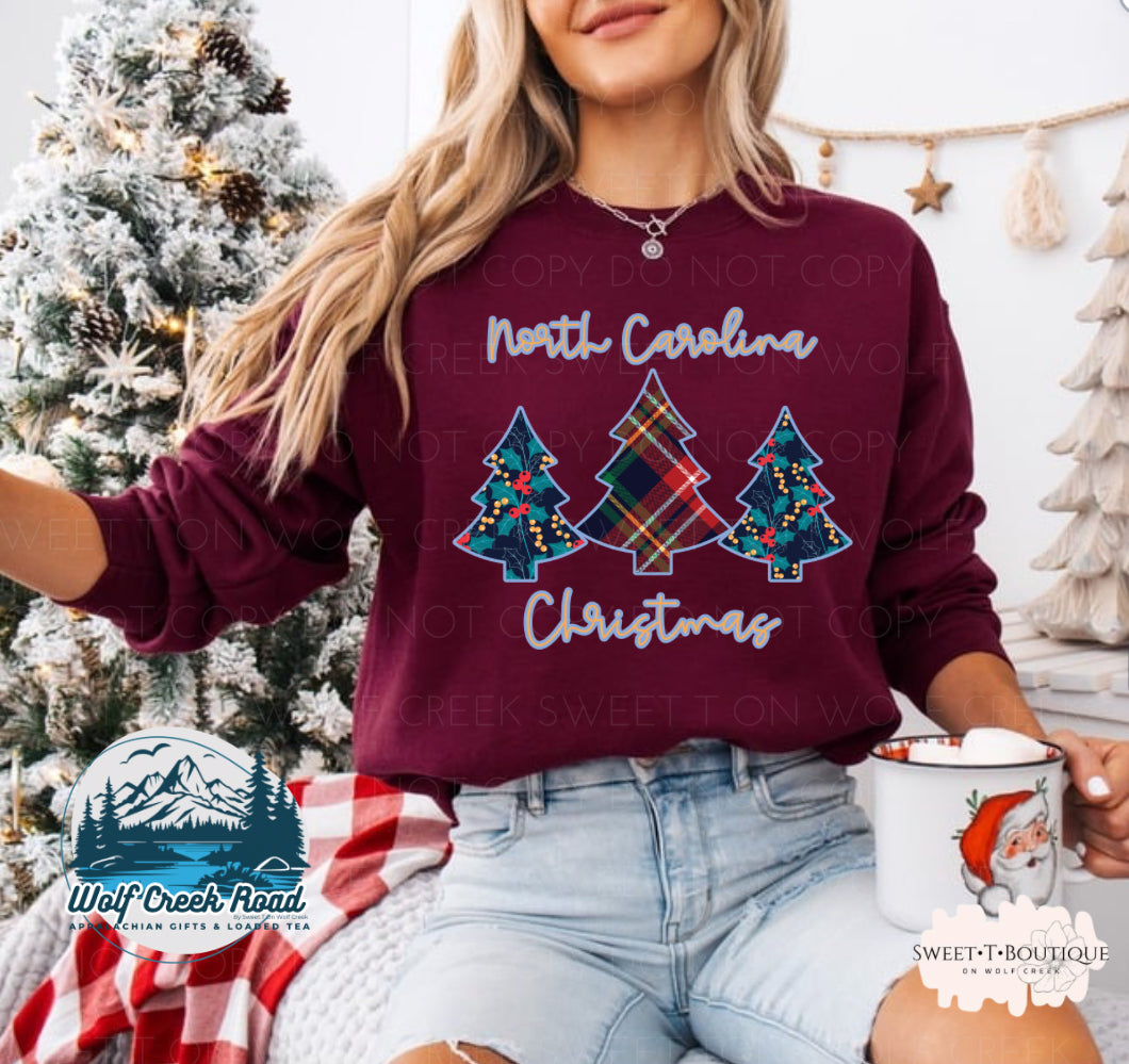 North Carolina Christmas Crewneck