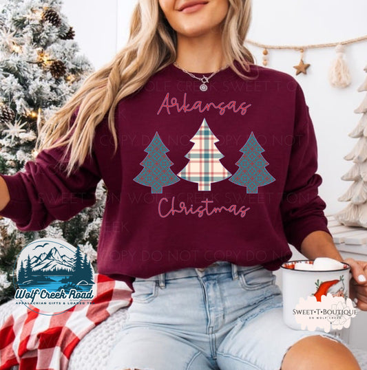 Arkansas Christmas Crewneck