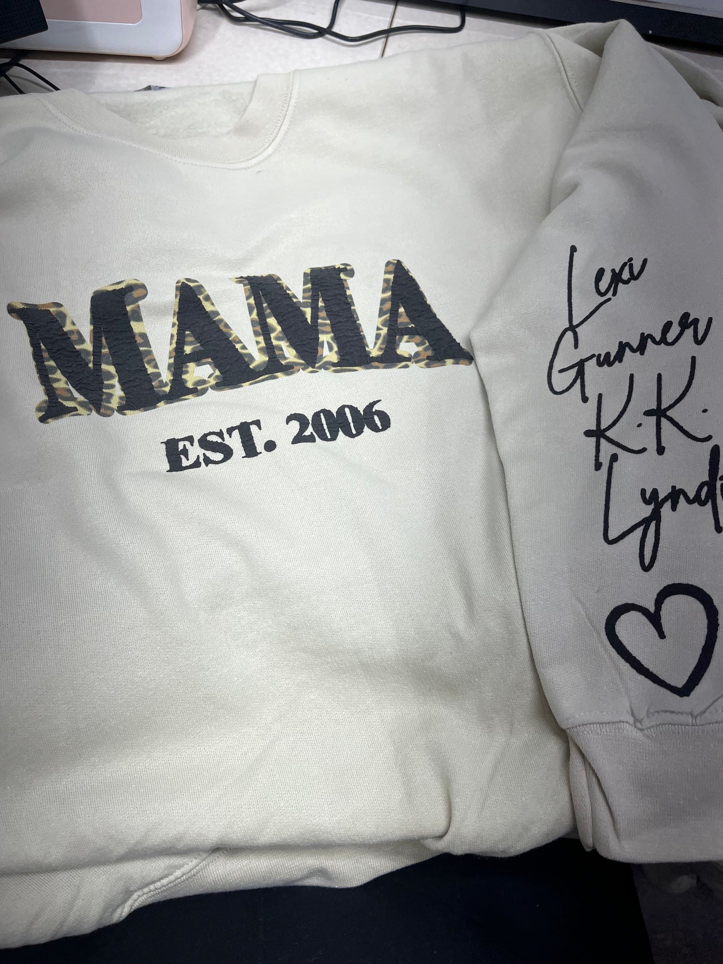 Mama Puff Personalized Crewneck Sweatshirt