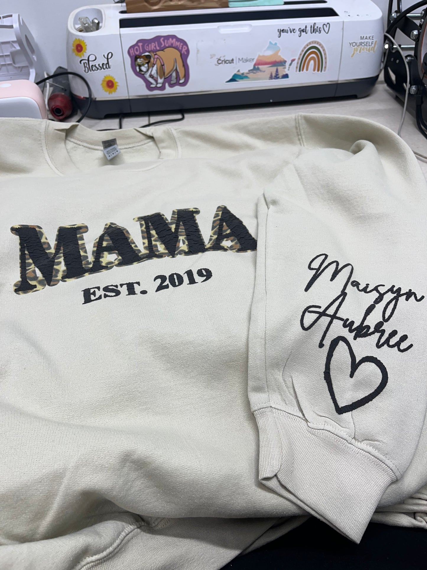 Mama Puff Personalized Crewneck Sweatshirt