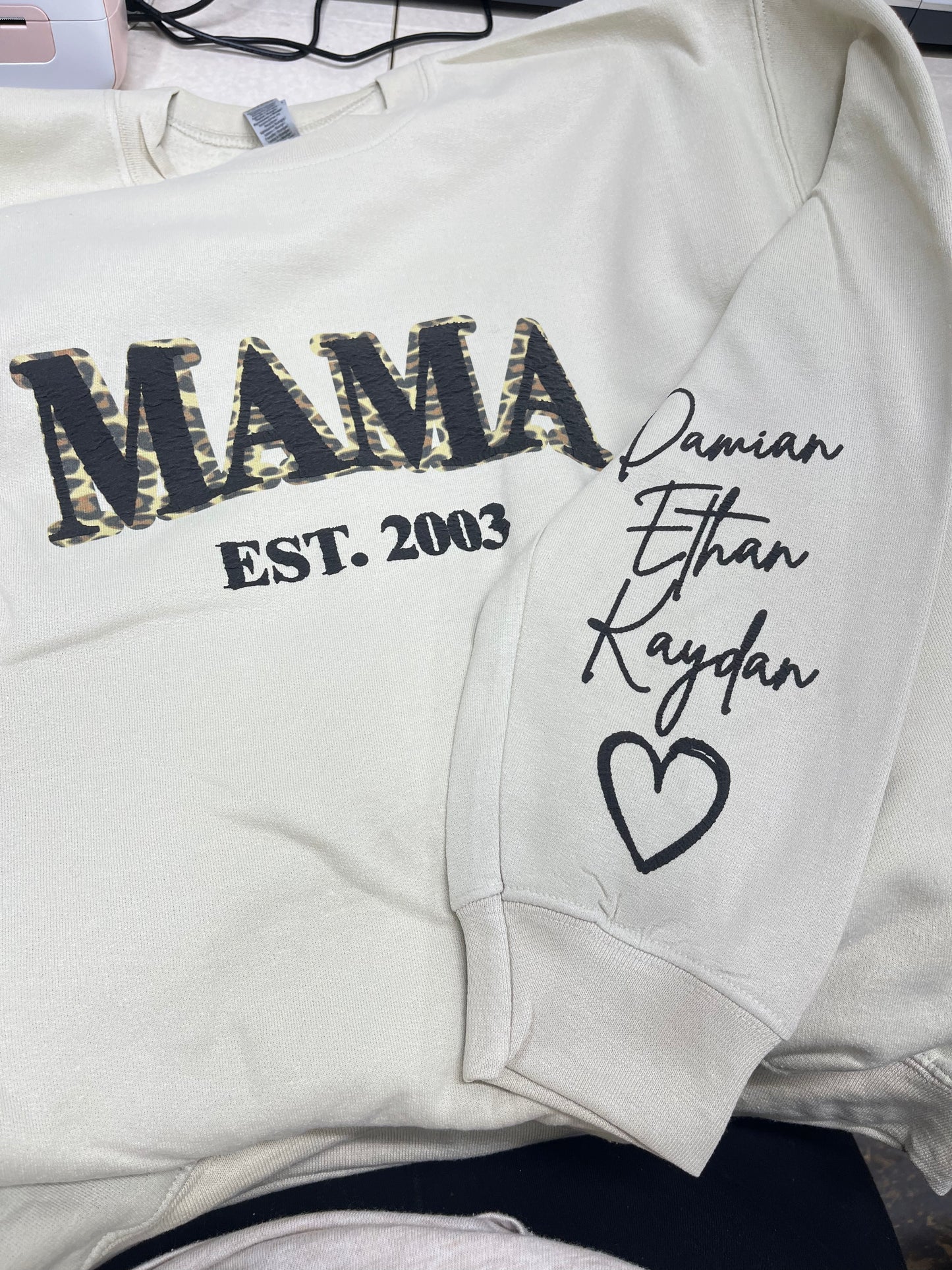 Mama Puff Personalized Crewneck Sweatshirt