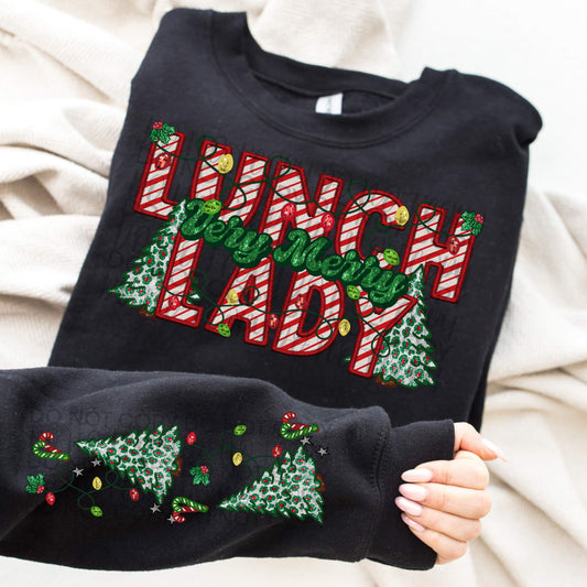 Very Merry Lunch Lady Crewneck Sweatshirt