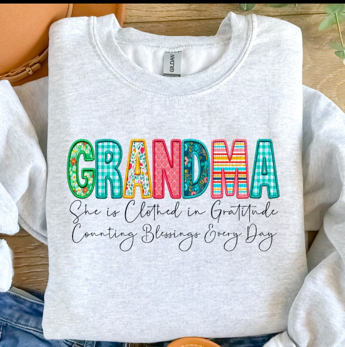 She Is Clothed In Gratitude Sweet T Or Crewneck Sweatshirt