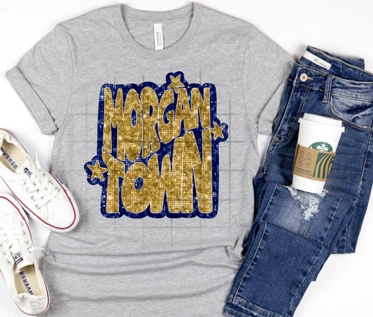 Morgantown Faux Glitter Sweet Tee