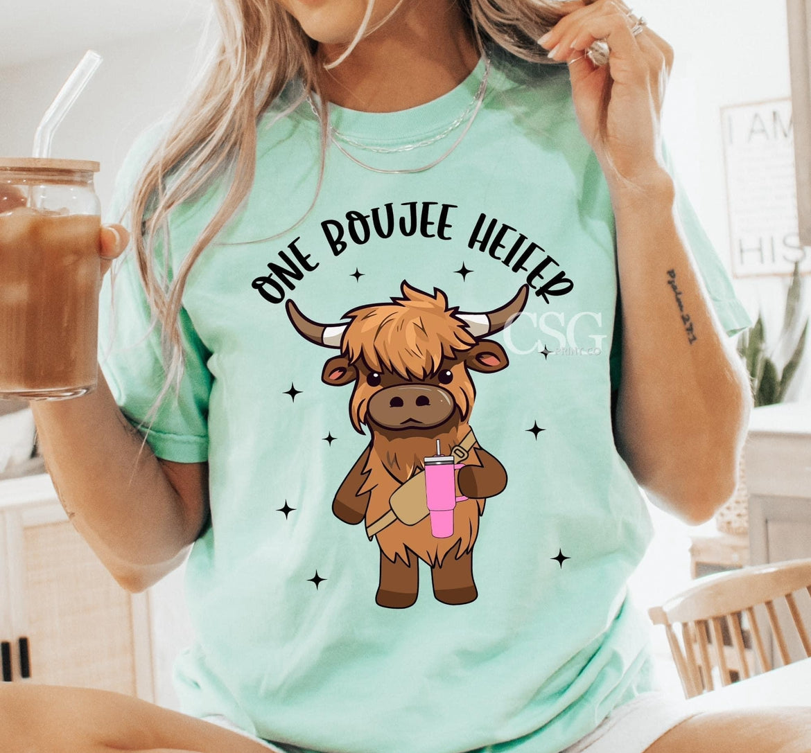 One Boujee Heiffer Crewneck Sweatshirt