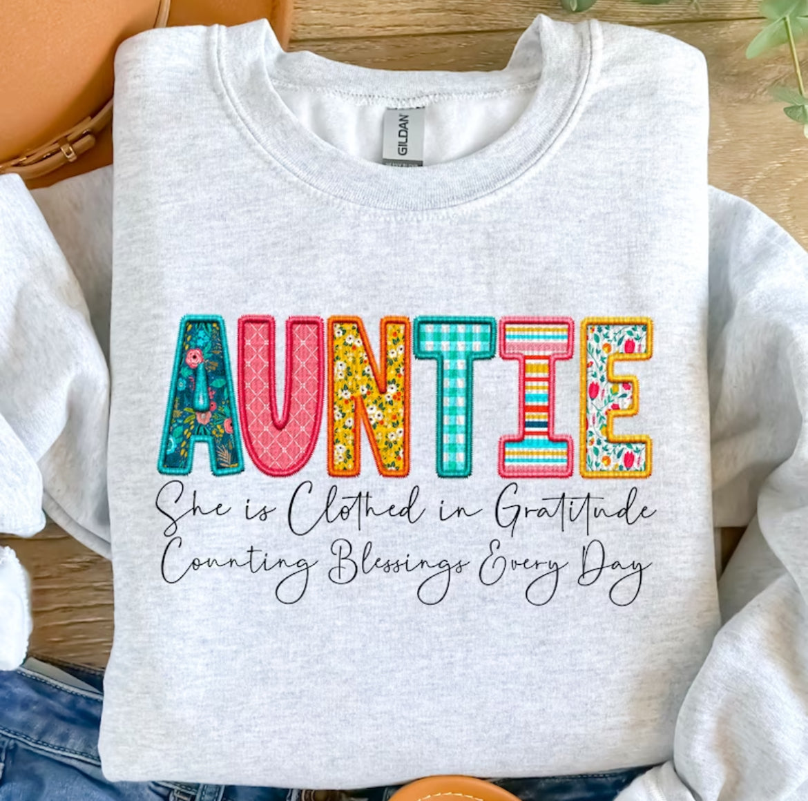 She Is Clothed In Gratitude Sweet T Or Crewneck Sweatshirt