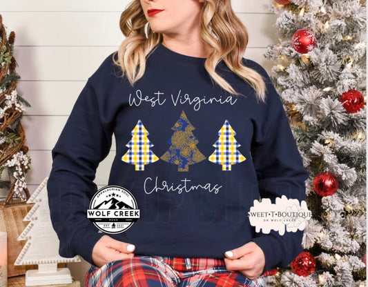 West Virginia Christmas Crewneck