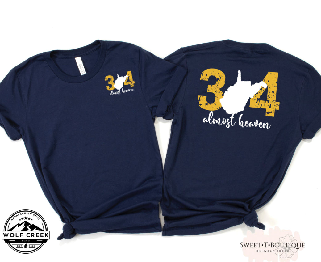 304 West Virginia Almost Heaven Sweet Tee