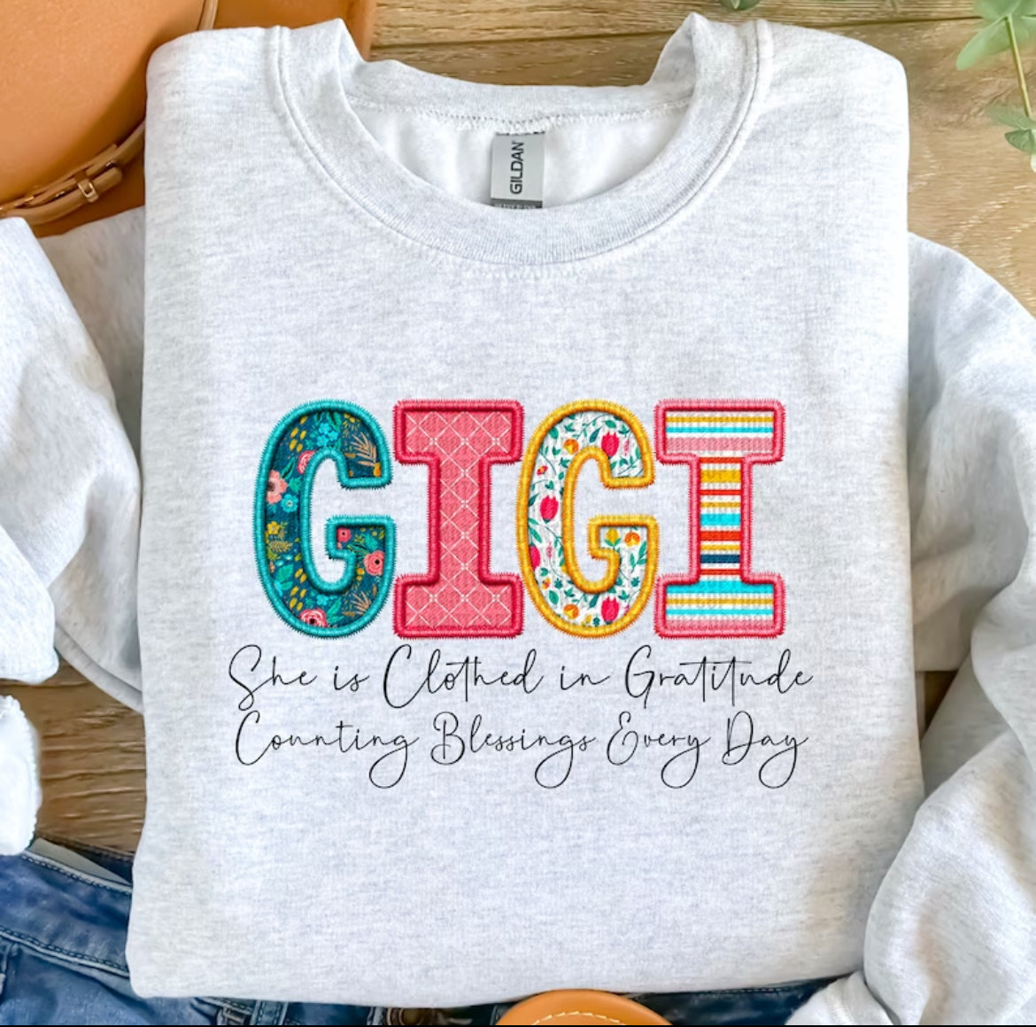 She Is Clothed In Gratitude Sweet T Or Crewneck Sweatshirt