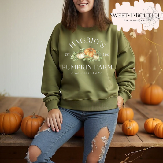 Hagrid’s Pumpkin Farm Crewneck Sweatshirt