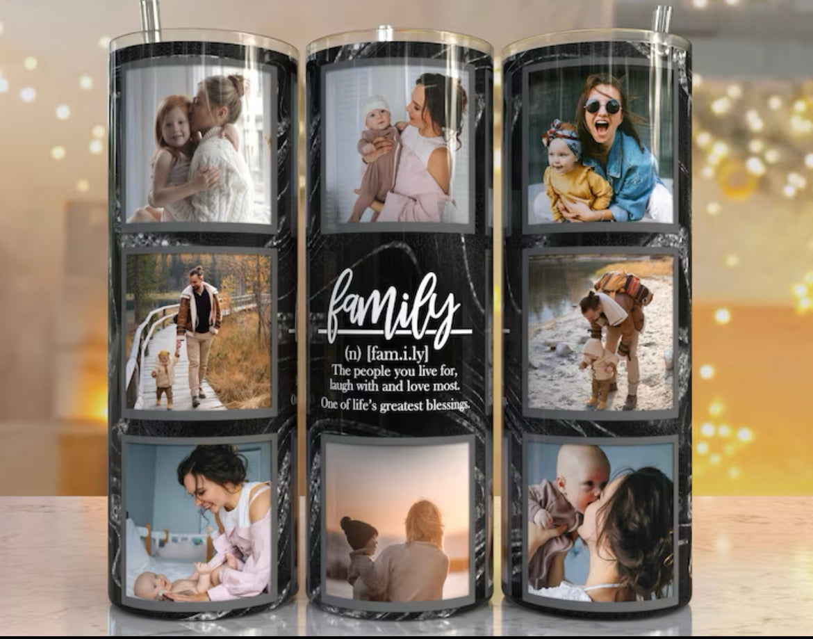 Personalized Family Photo 20 Oz Tumbler