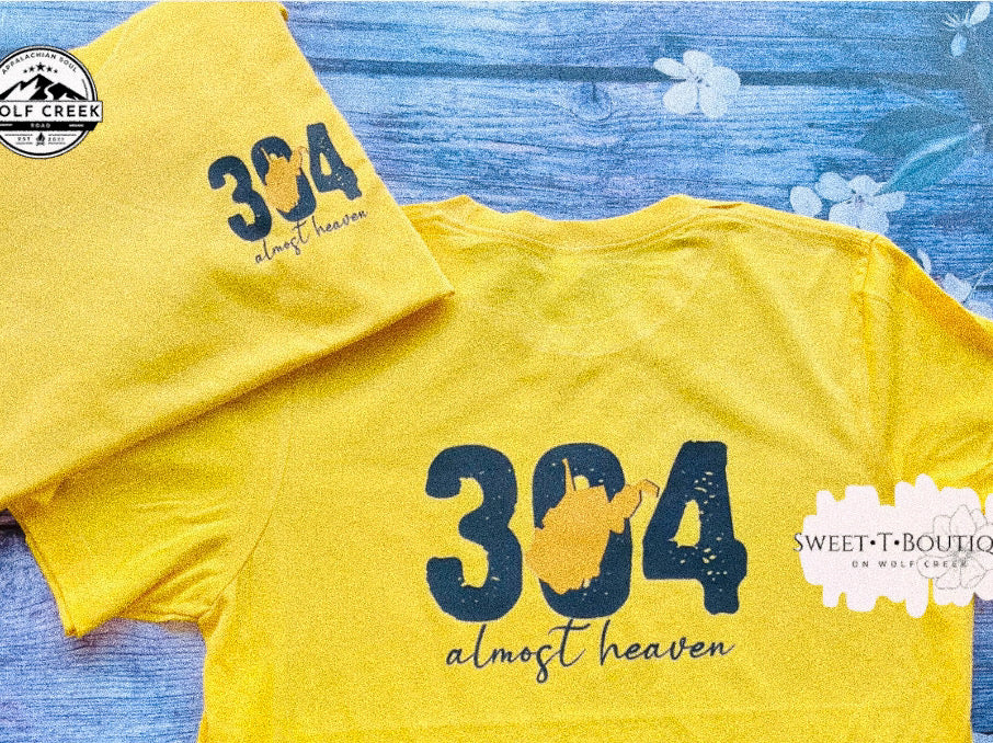 304 West Virginia Almost Heaven Long Sleeve Sweet Tee