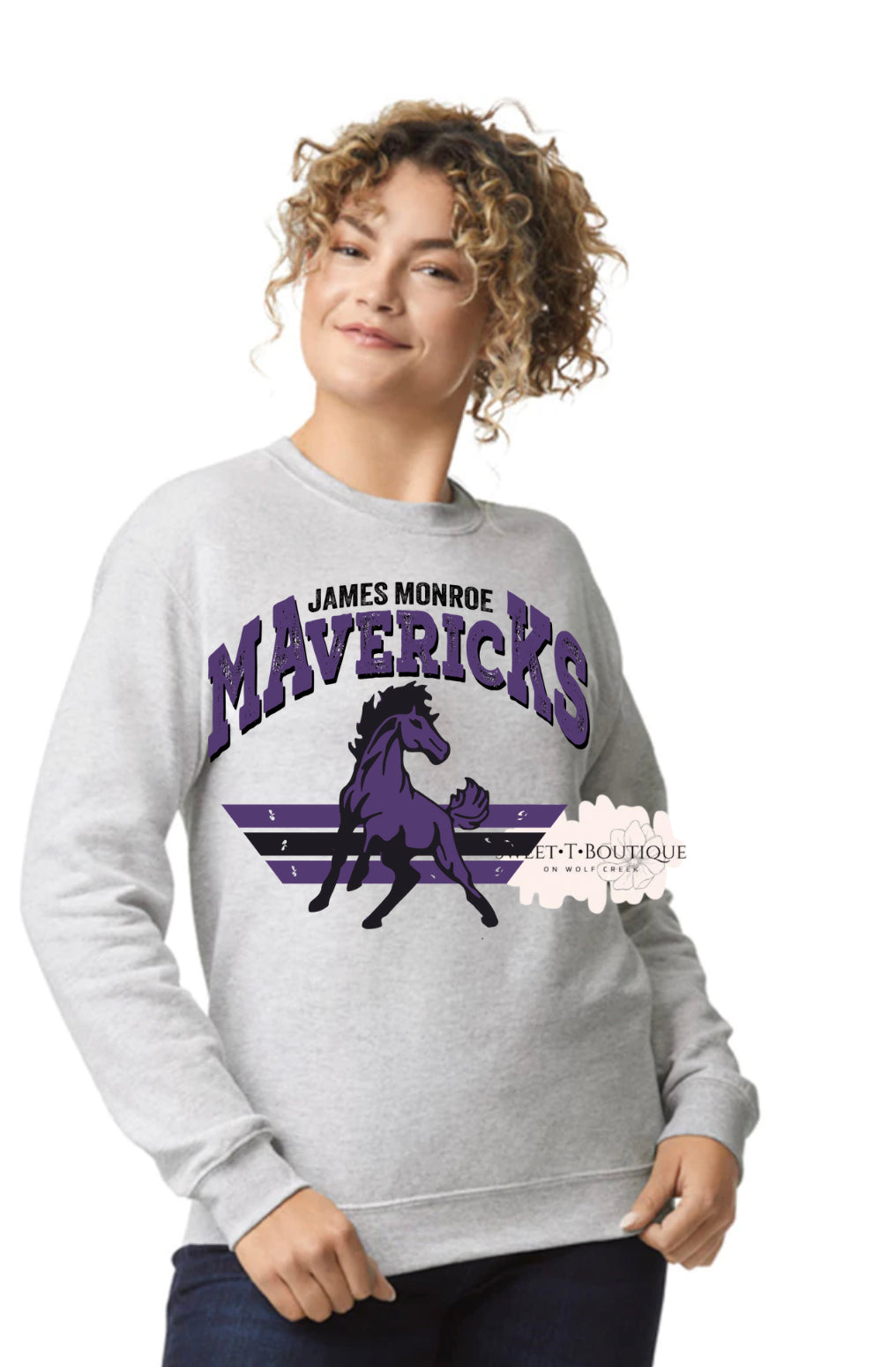 Vintage James Monroe Mavericks Crew Neck Sweatshirt