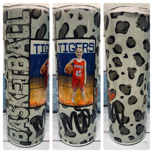 20 Oz Personalized Basketball Tumbler