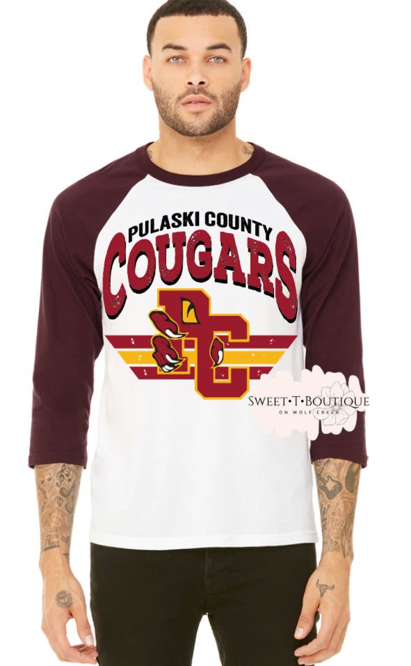 Vintage Pulaski County Cougars Baseball Jersey