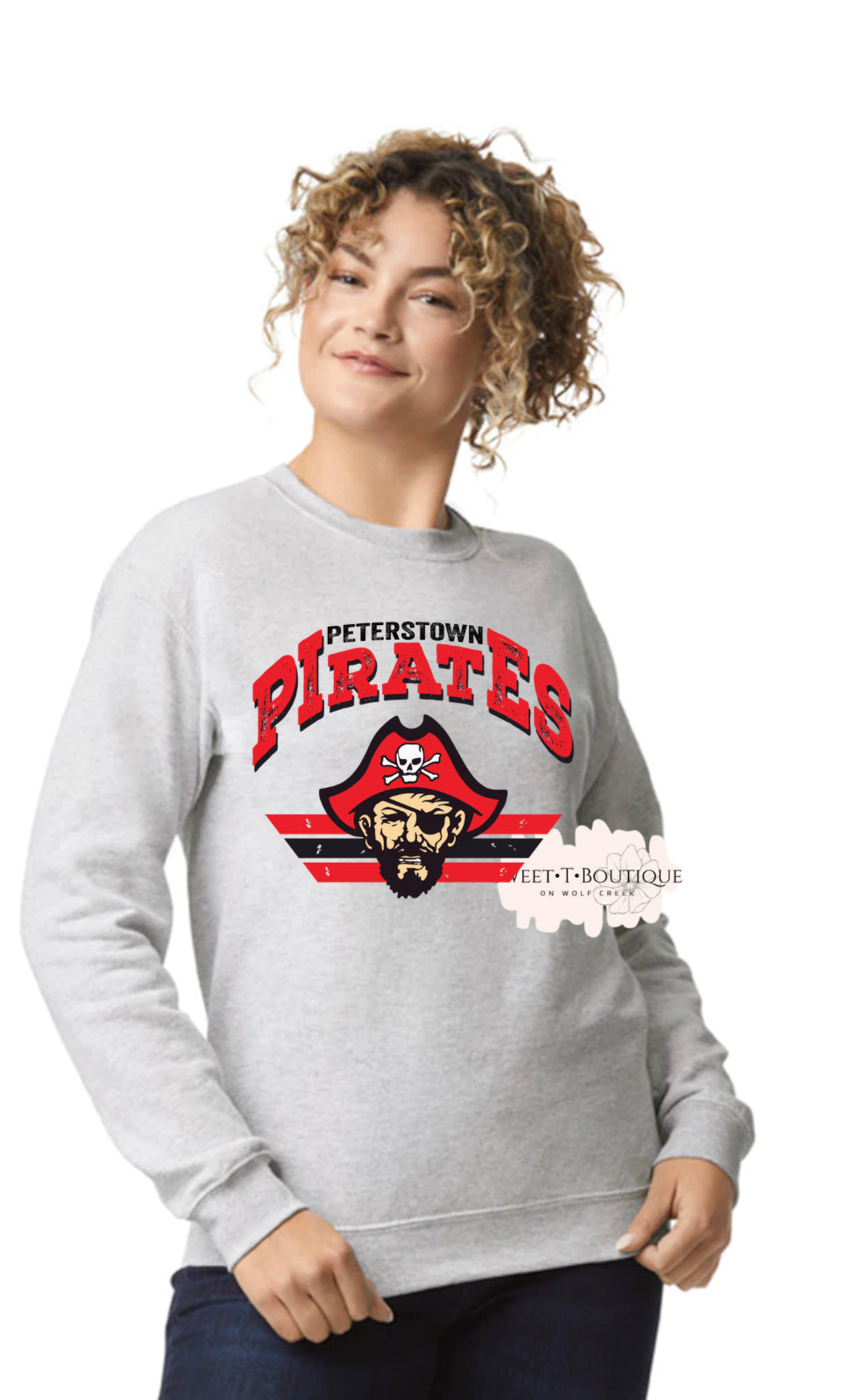 Vintage Peterstown Pirates Crew Neck Sweatshirt