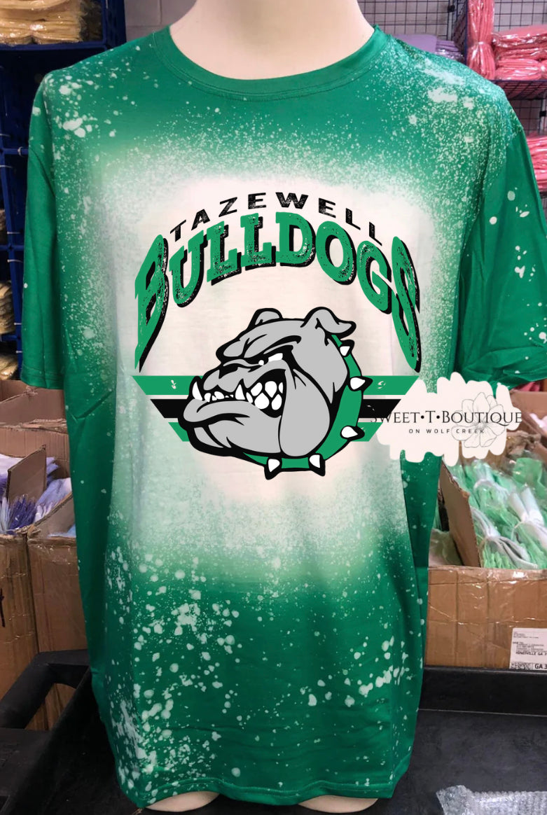 Vintage Distressed Tazewell Bulldogs Sweet T