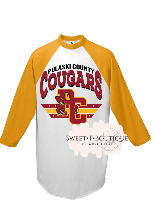 Vintage Pulaski County Cougars Baseball Jersey