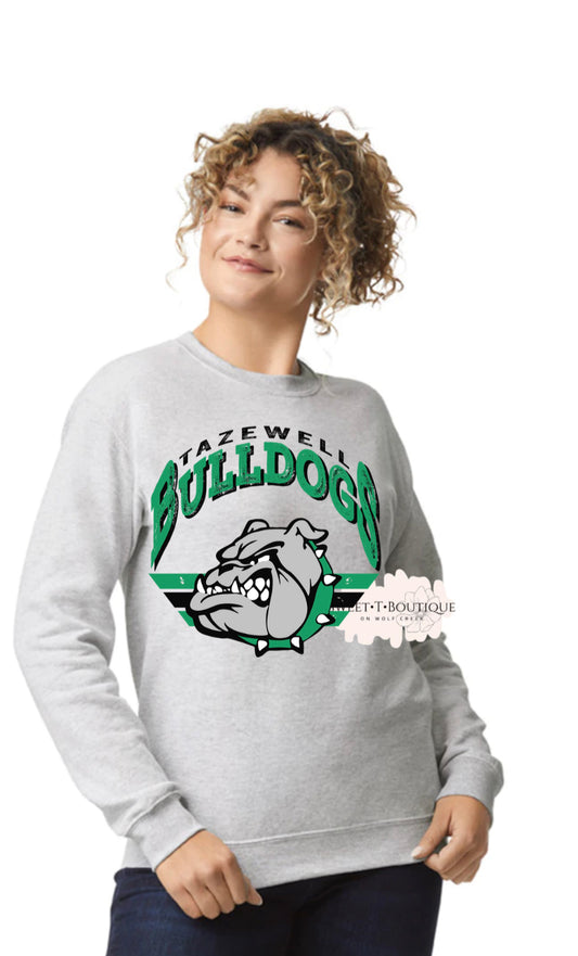 Vintage Tazewell Bulldogs Crew Neck Sweatshirt