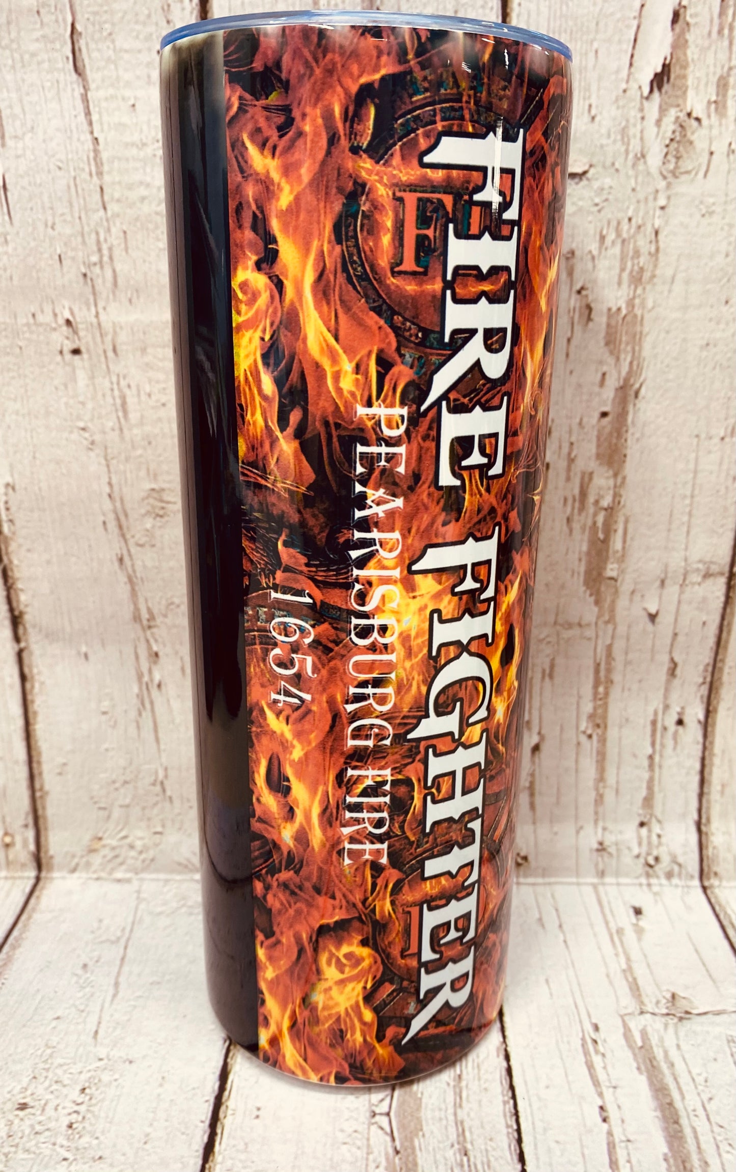 20’oz Fire And Skull Tumbler