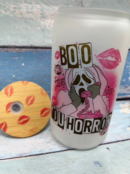 Boo, You Horror Creek Can Iced Coffee Glass