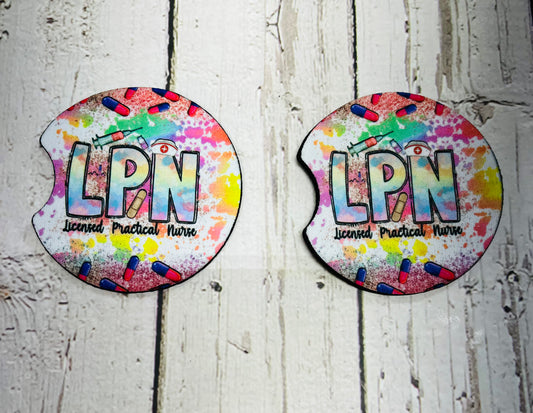 LPN - Colorful Car Coaster