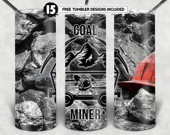 20 Oz Coal Miner Tumbler