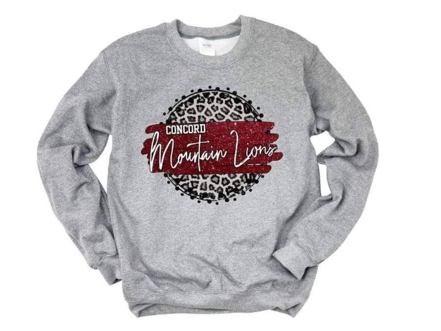 Concord Mountain Lions Crew Neck Sweatshirt