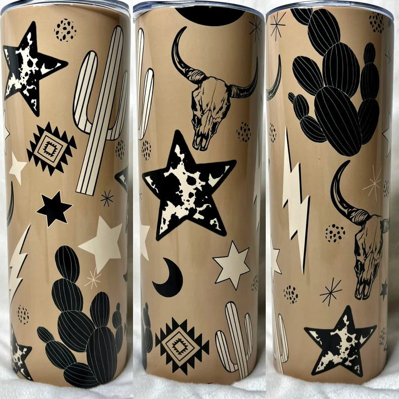 20 Oz Boho Western  Tumbler