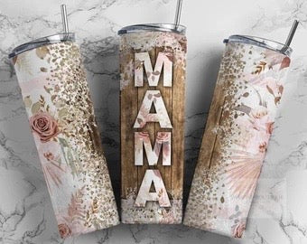 20Oz Rustic Floral MaMa Tumbler