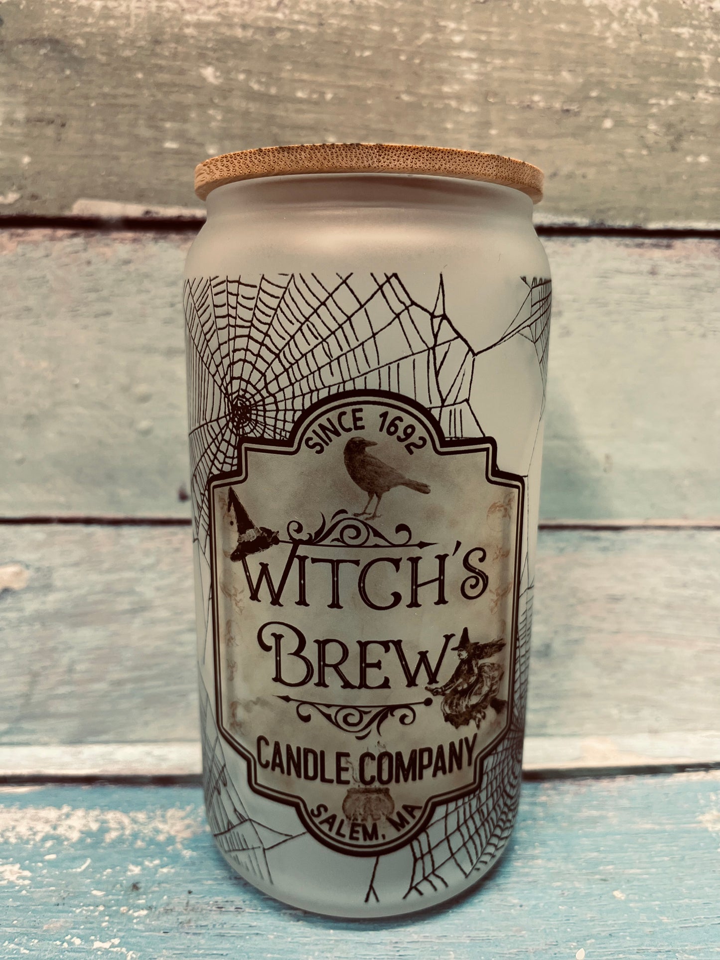 16 Oz Witch’s Brew Candle Iced Coffee Glass