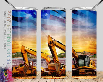 20 Oz Excavator Construction Tumbler