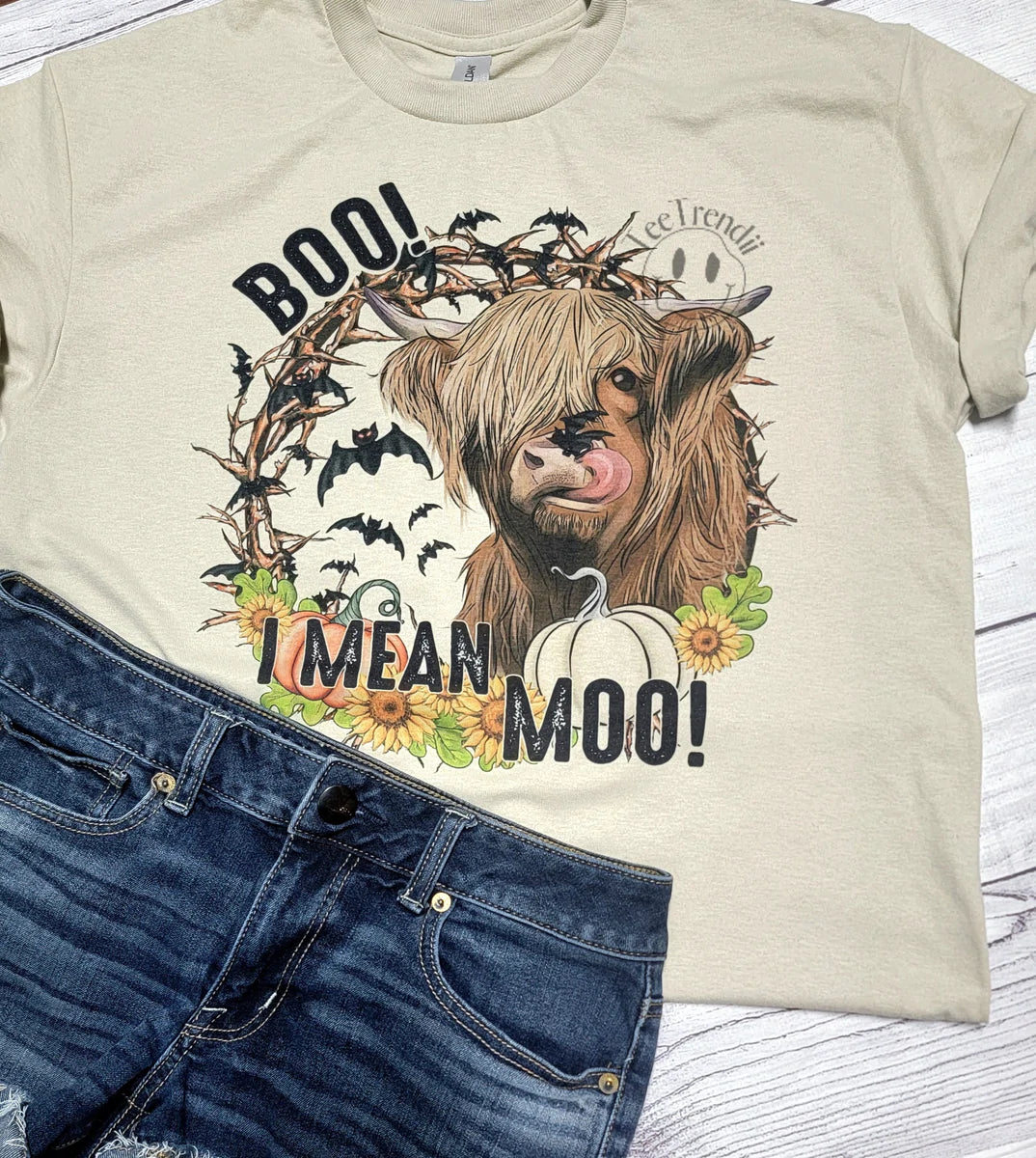 Boo I Mean Moo Sweet Tee