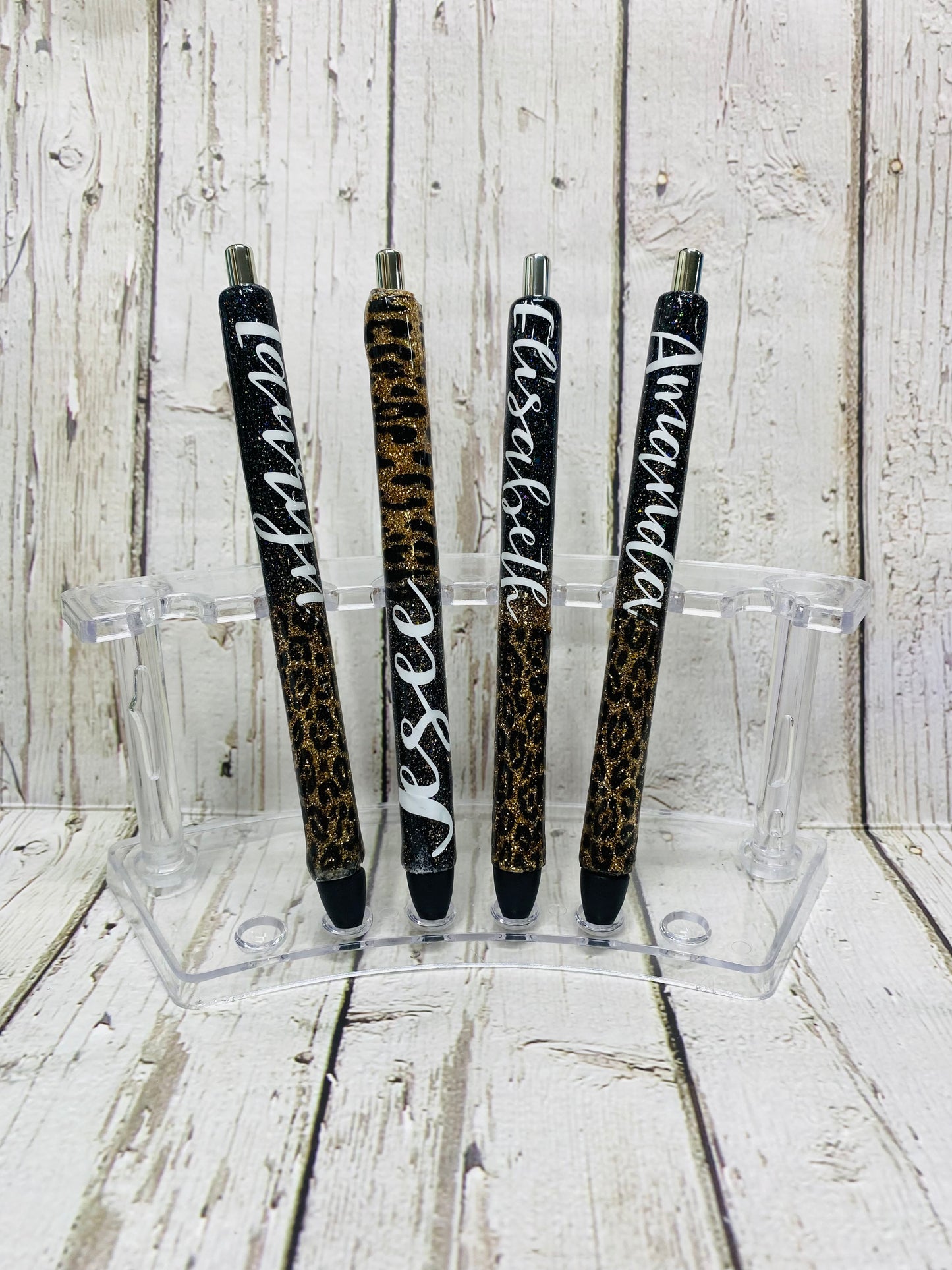 Black And Gold Leopard Ombré Pen #4