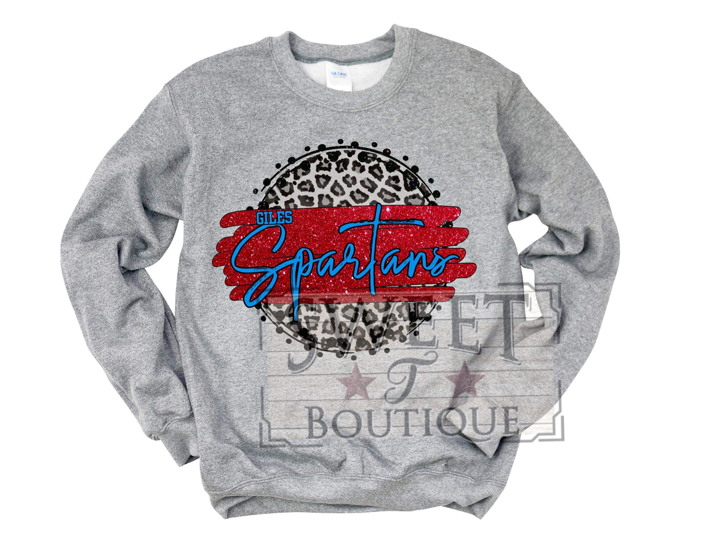 Giles Spartans Brush Strokes Crew Neck Sweatshirt