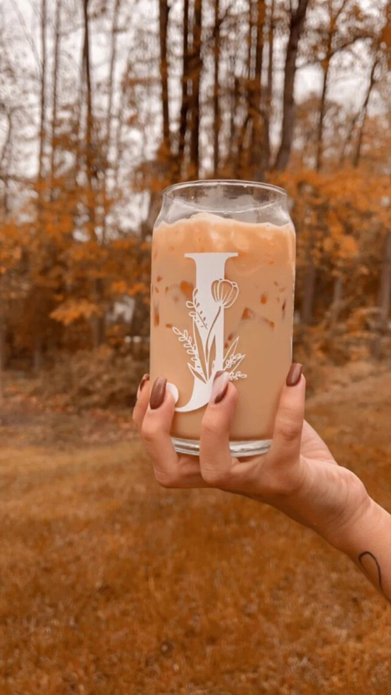 Cow Print Frosted Glass Tumbler, Iced Coffee Glass Beer Can, Coffee Lo –  WoodenBlissICT