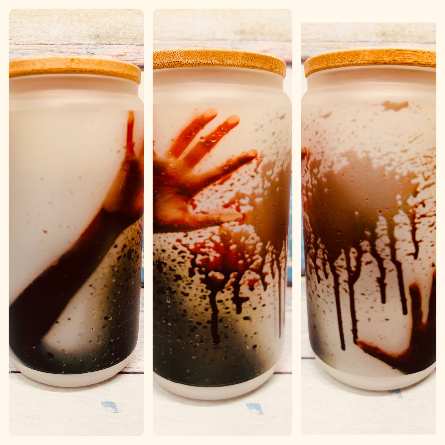 16 Oz The Horror Iced Coffee/Beer Can Glass