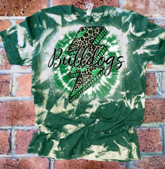 Tazewell Bulldogs Lightning Bolt