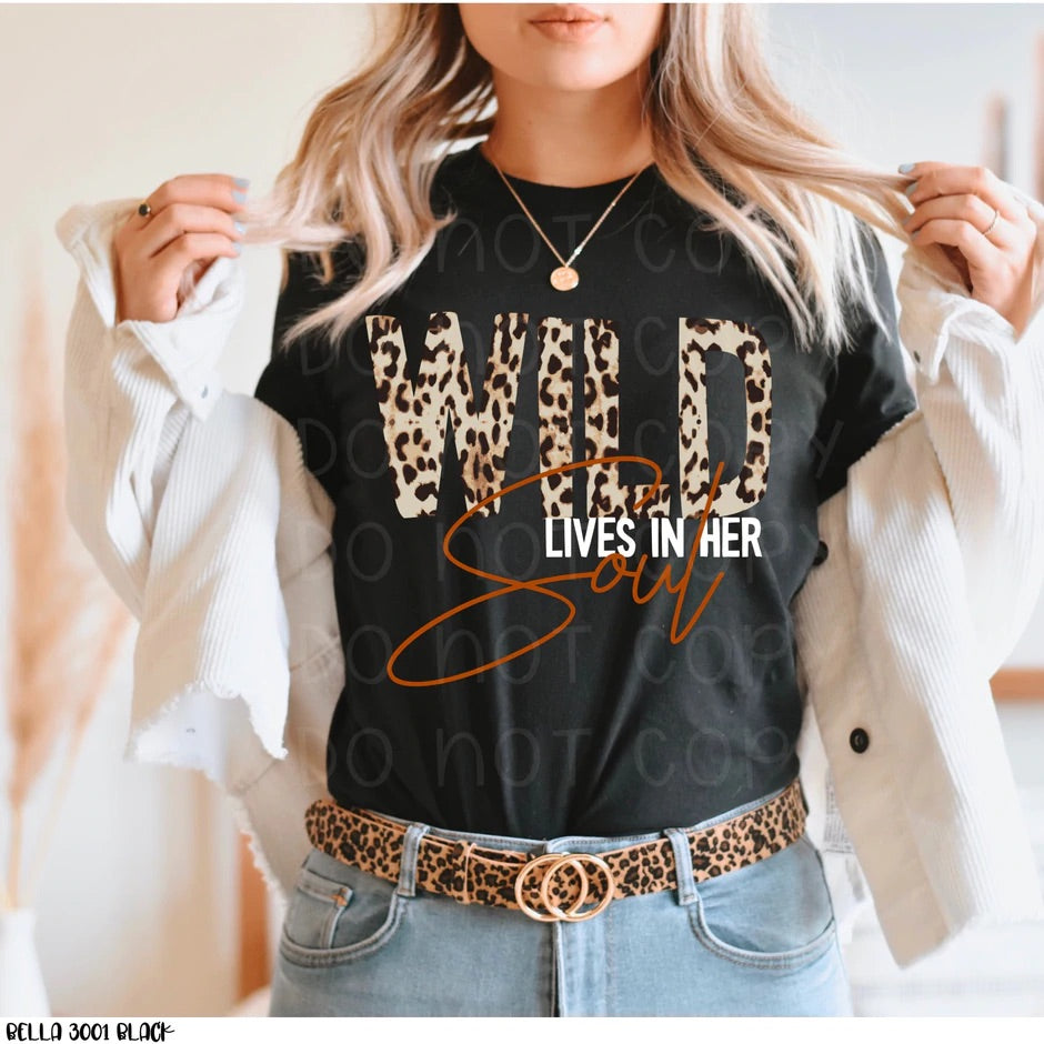 Wild Lives In Her Soul Short Sleeve Tee