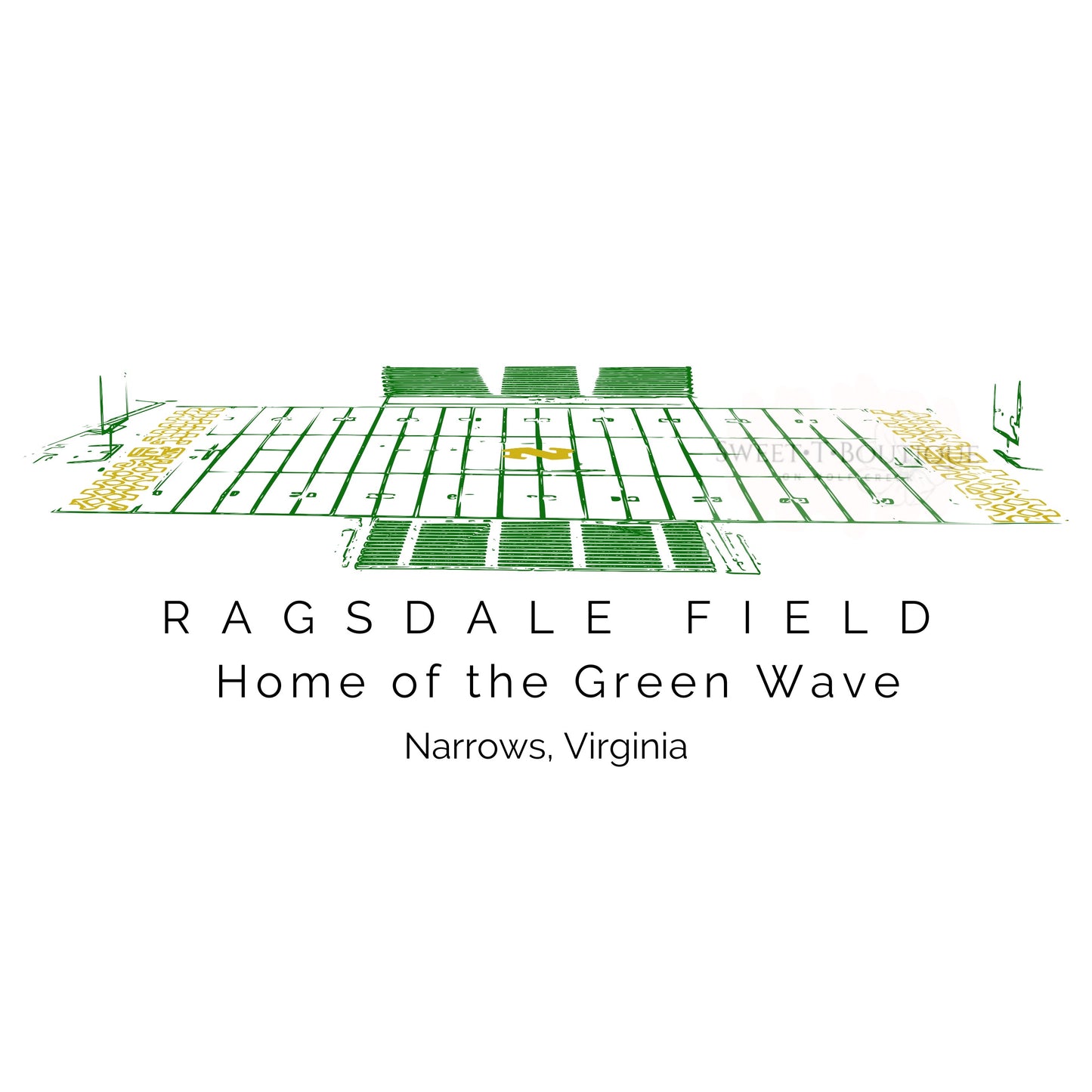 Ragsdale Field Home Of The Green Wave Short Sleeve Tee