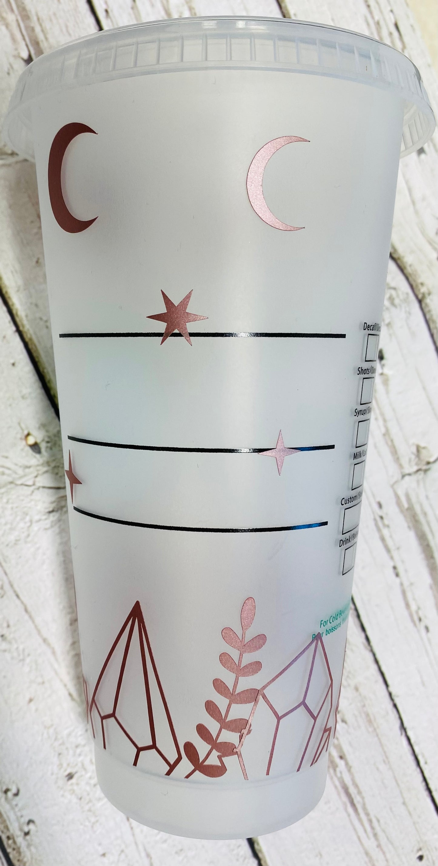 Crystal Moon Phase Venti Starbucks Cup