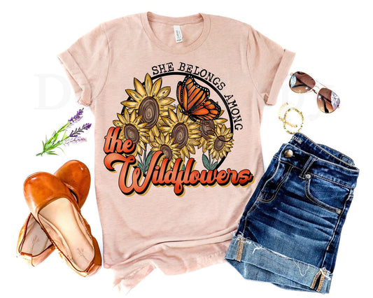 She Belongs Among The Wildflowers Sweet Tee