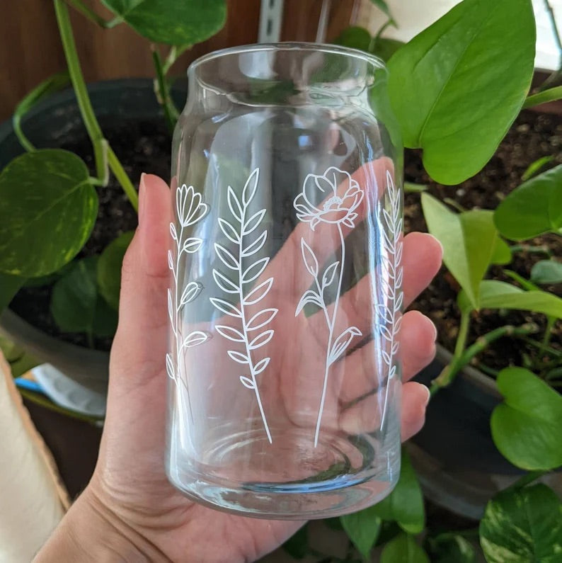 Personalized Iced Coffee Glass