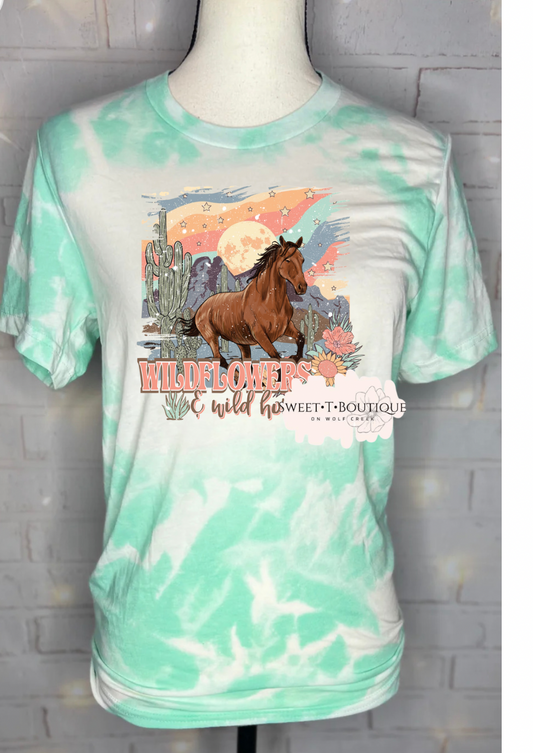 Wildflowers & Wild Horses Sweet Tee